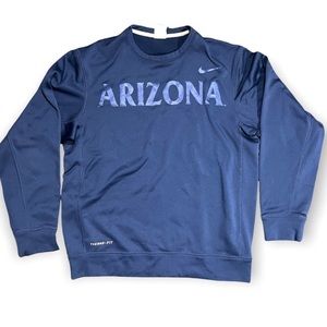 Nike Therma Fit Arizona Wildcats Pullover Sweater Blue S Mens
